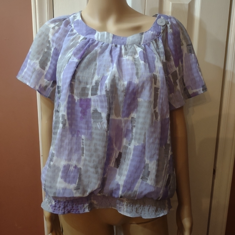 Alfred Dunner petite size 14p woman's blouse shirt top